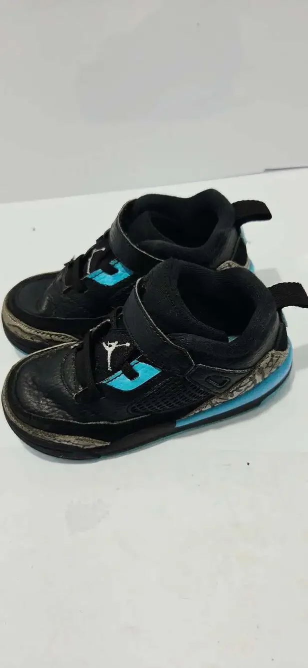 Jordan Spizike Low Toddler Shoes Black Gamma Blue FQ3952-005 Sz 10C